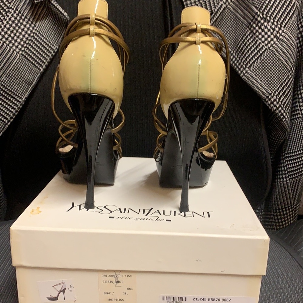 Ysl Strappy platform sandals